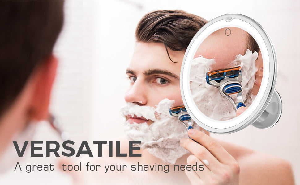 Lighted Makeup Mirror with LED Lights 10x Magnifying Portable Vanity Mirror