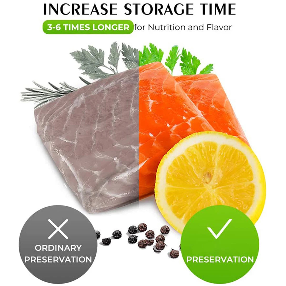 saengQ Kitchen Food Vacuum Sealer Bags for Sous Vide 1500cm Rolls