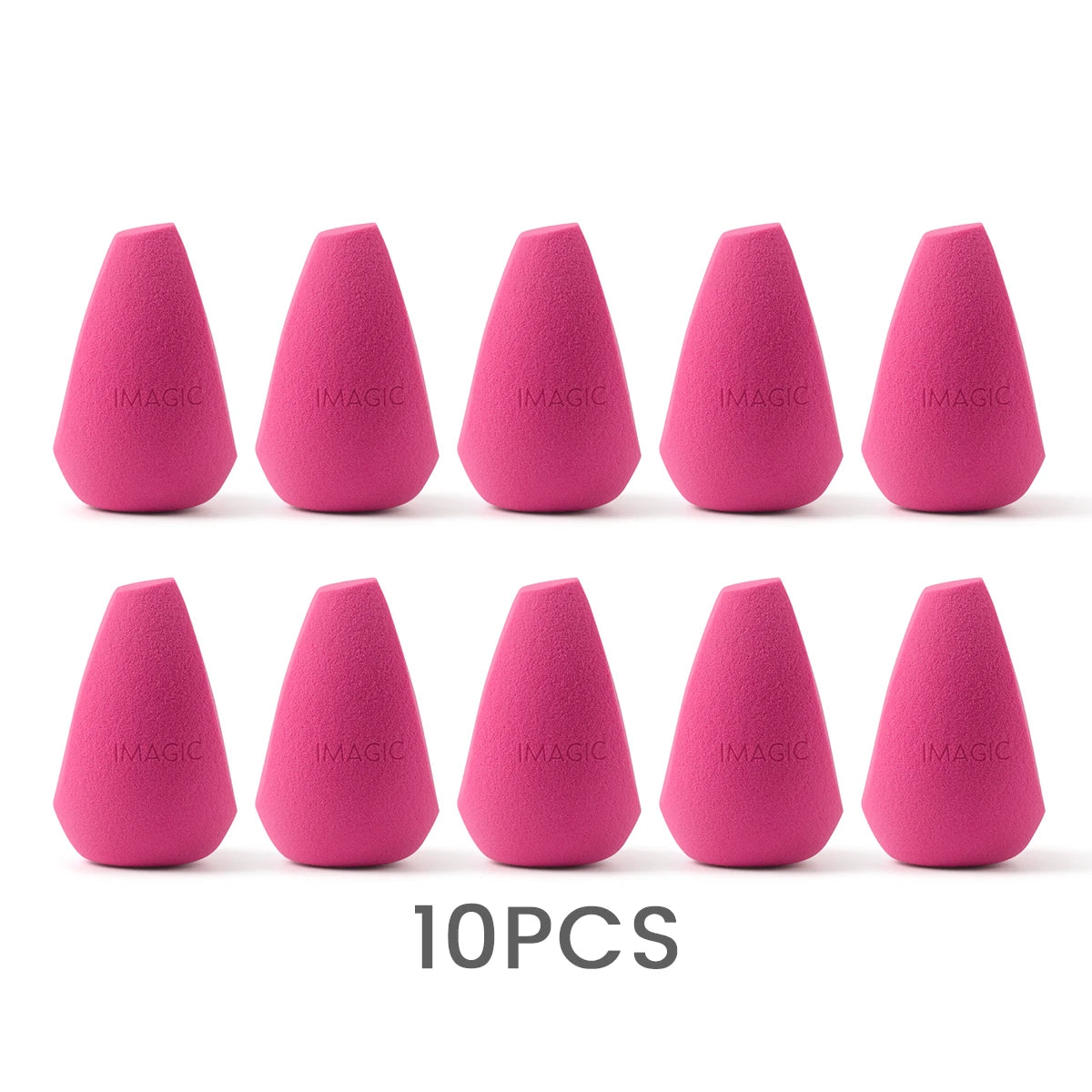 IMAGIC Professional Makeup Sponge Set 10 Pcs Ultra-Soft Wet and Dry Beauty Blender Puff for Flawless Application