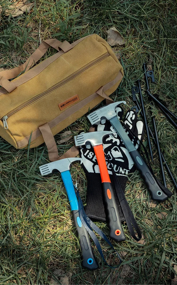 Outdoor Camping Tent Nail Hammer Cast Iron Safety Tool