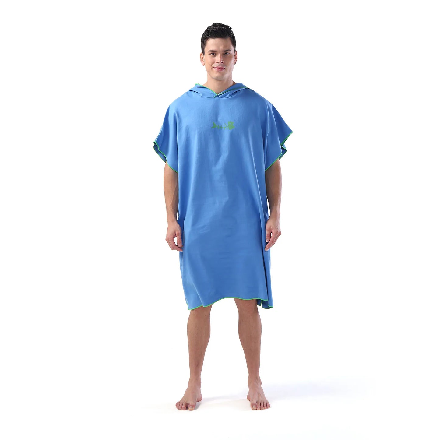 Surf Changing Poncho Towel with Hood – Quick-Dry Microfiber Beach Towel for Adults, Wetsuit & Swim Use