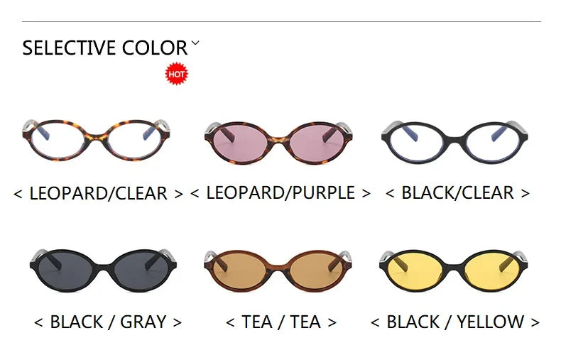 Oval Small Frame Luxury Brand Sunglasses for Women and Men
