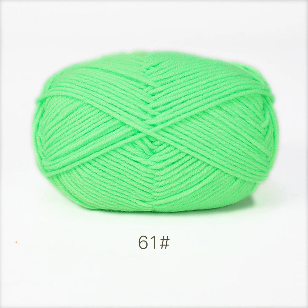 A1-1 50g Set Soft Milk Cotton Yarn for Knitting and Crochet