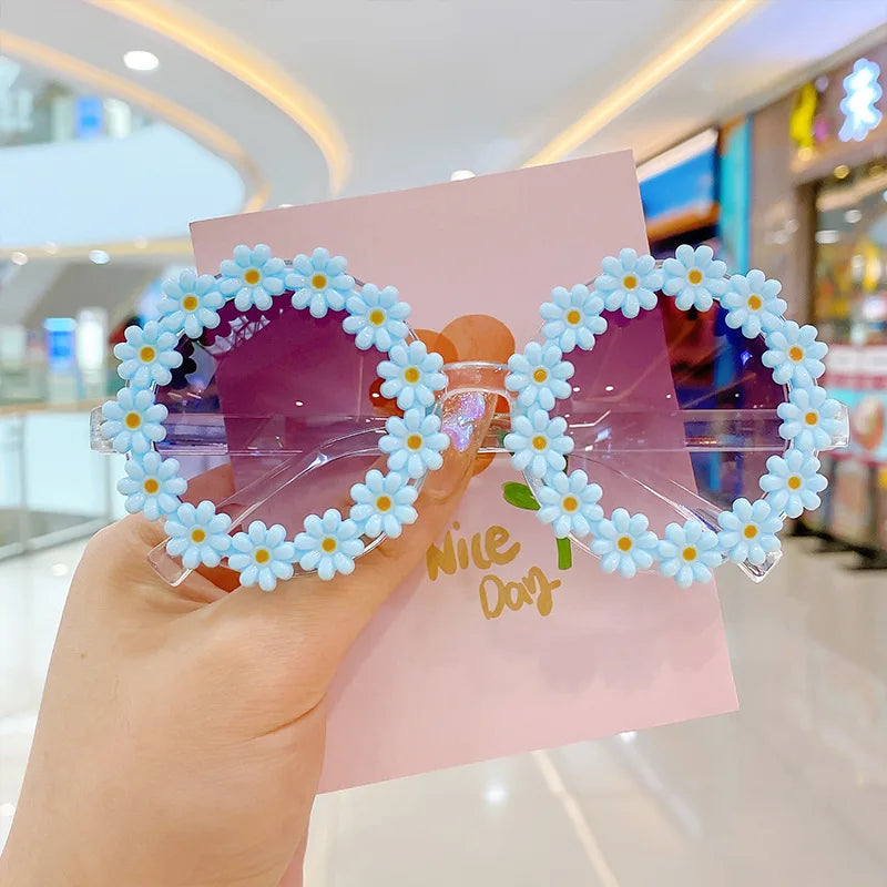 Summer Child Sunglasses Daisy Flower UV400 Eyewear for Kids