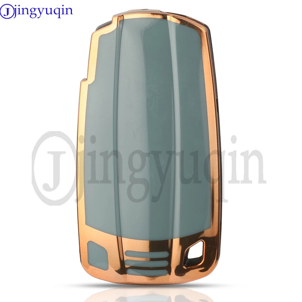 Jingyuqin TPU Car Key Case Cover For BMW Models 1 3 5 6 X1 X3 X5 Z4