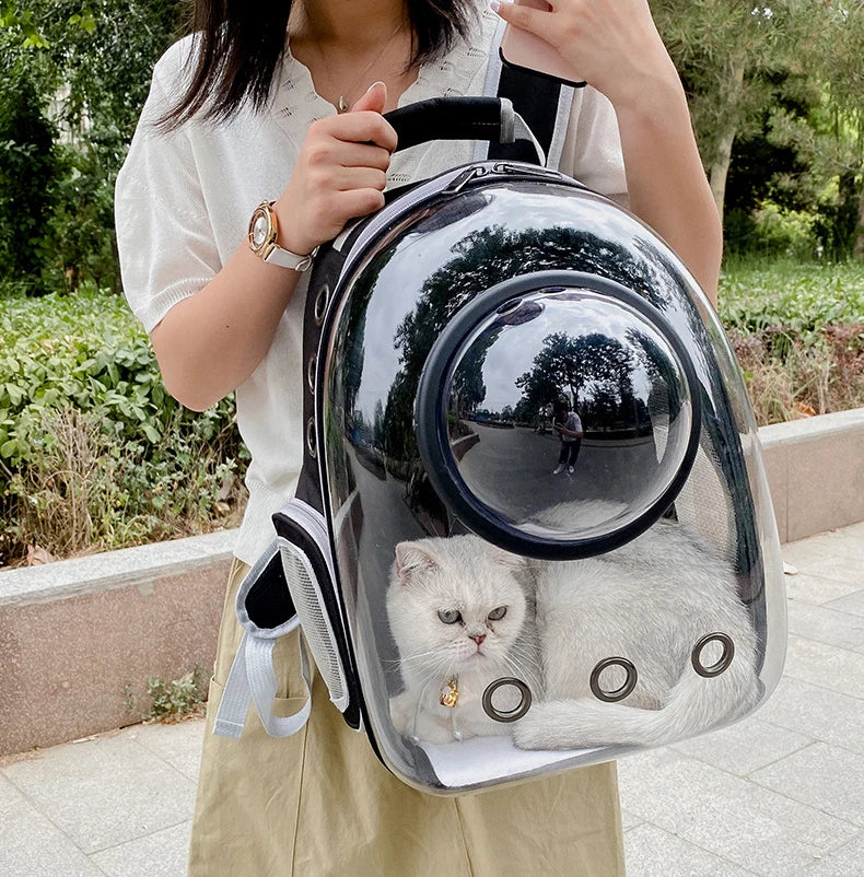 Breathable Transparent Pet Cat Carrying Bag Space Backpack