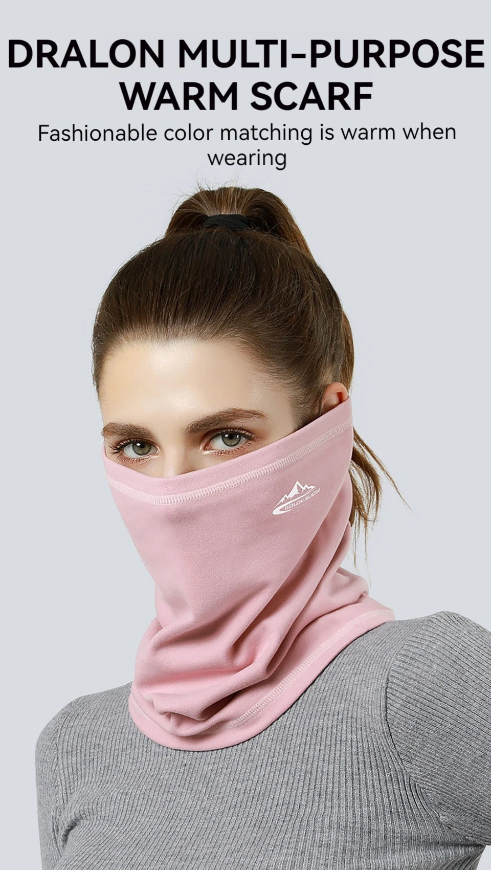 GTUBIKE Men Women Winter Sports Bandana Velvet Neck Warmer