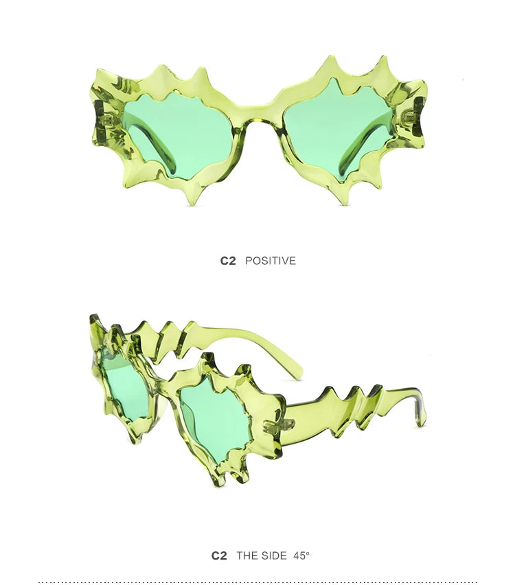 New Y2K Punk Cat Eye Sunglasses for Men and Women Retro Fashion