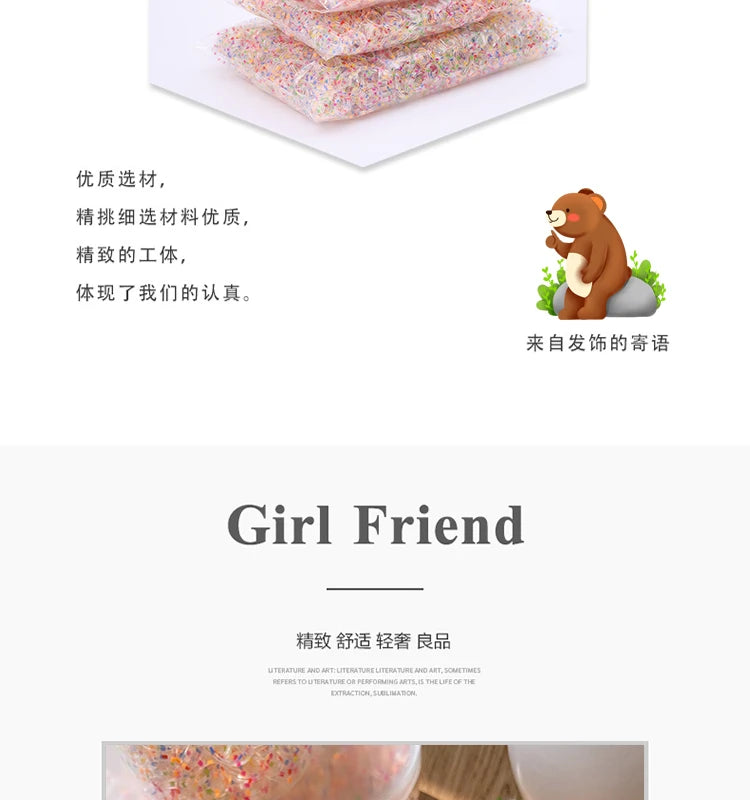 Girls Disposable Rubber Band Scrunchies Cute Baby Hair Accessories