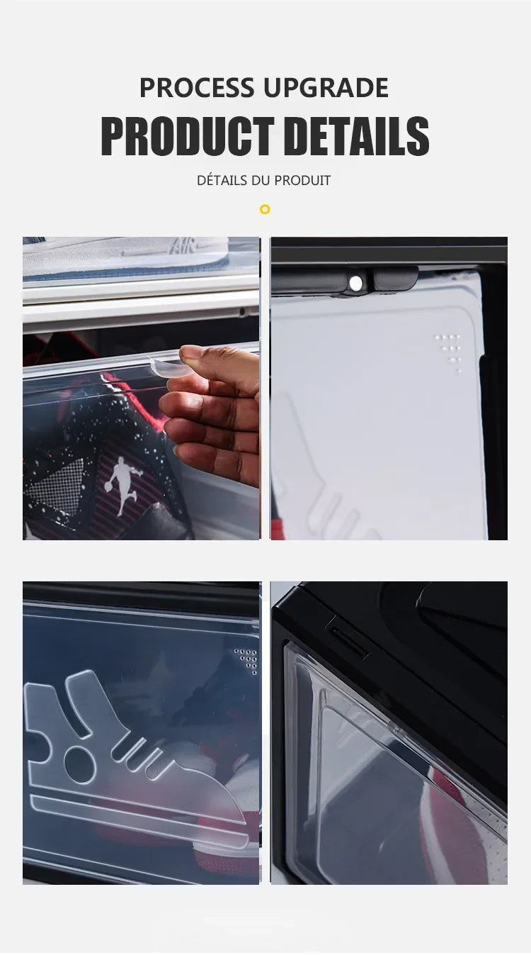 AJ Sneaker Box Shoes Organizer Transparent Stackable Dustproof Storage Box