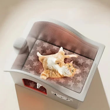 Summer Cooling Pet House for Cats and Dogs Portable Ice Shelter with Air Conditioning Design Ideal for Hot Weather