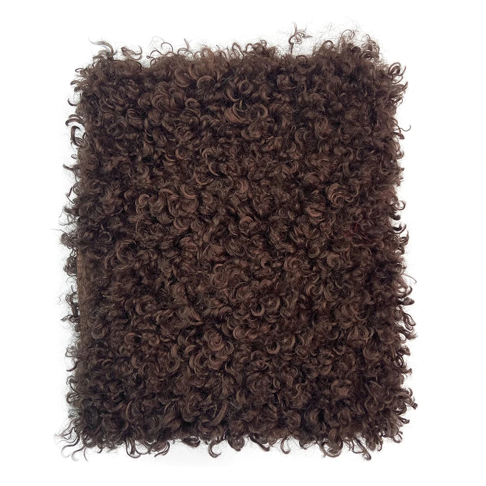 Teddy Fur Plush Fabric Polyester Soft Velvet for DIY Doll Hair Non Elastic Solid Color by Meter