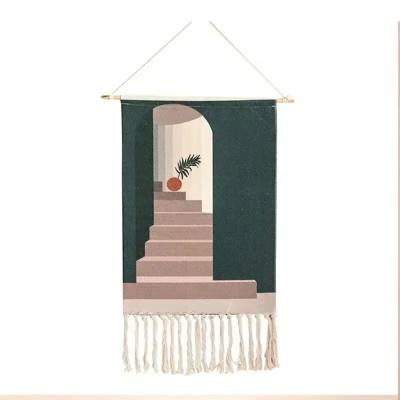 Macrame Wall Hanging Tapestry Nordic Cotton Tassel Boho Decor