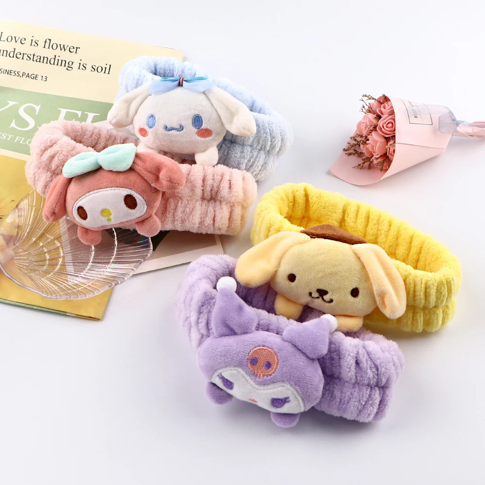 Sweet Cool Villain Character Plush Doll Hairband for Makeup