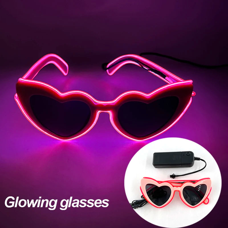 2024 Summer Beach Sunglasses Women Heart Shaped Fashion Glasses