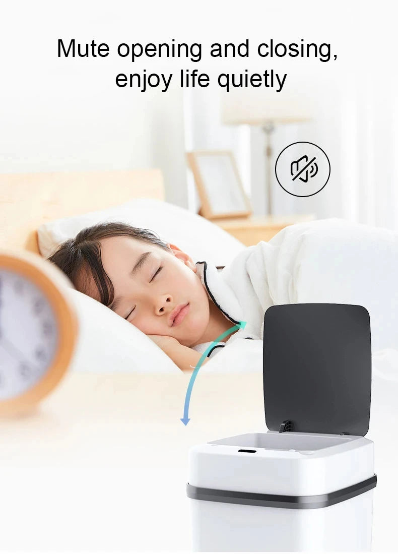 13L Kitchen Trash Bin Touchless Bathroom Smart Trash Can