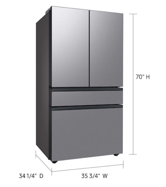 Samsung Bespoke 4-Door French Door Refrigerator 29 cu. ft. with Beverage Center