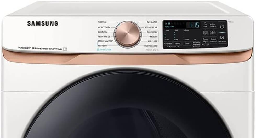 Samsung DVE50BG8300 7.5 Cu. Ft. Stackable Smart Electric Dryer with Steam and Sensor Dry
