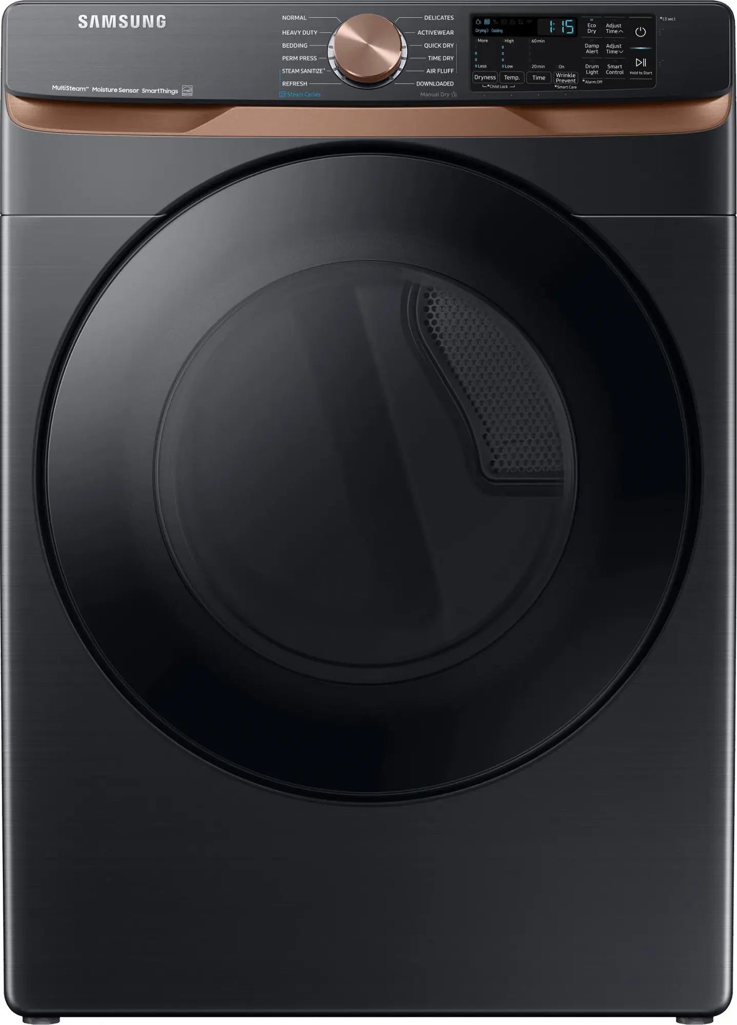 Samsung DVE50BG8300 7.5 Cu. Ft. Stackable Smart Electric Dryer with Steam and Sensor Dry