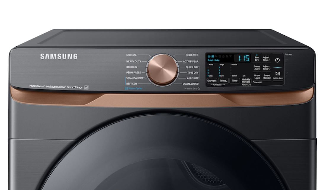 Samsung DVG50BG8300 7.5 Cu. Ft. Stackable Smart Gas Dryer with Steam and Sensor Dry