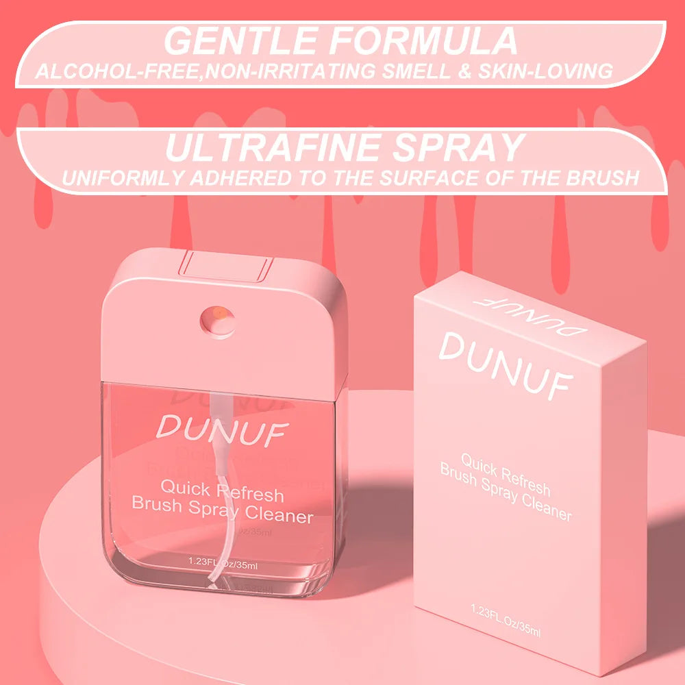 DUNUF 35ML Makeup Brush Cleaning Spray Quick Clean Tool
