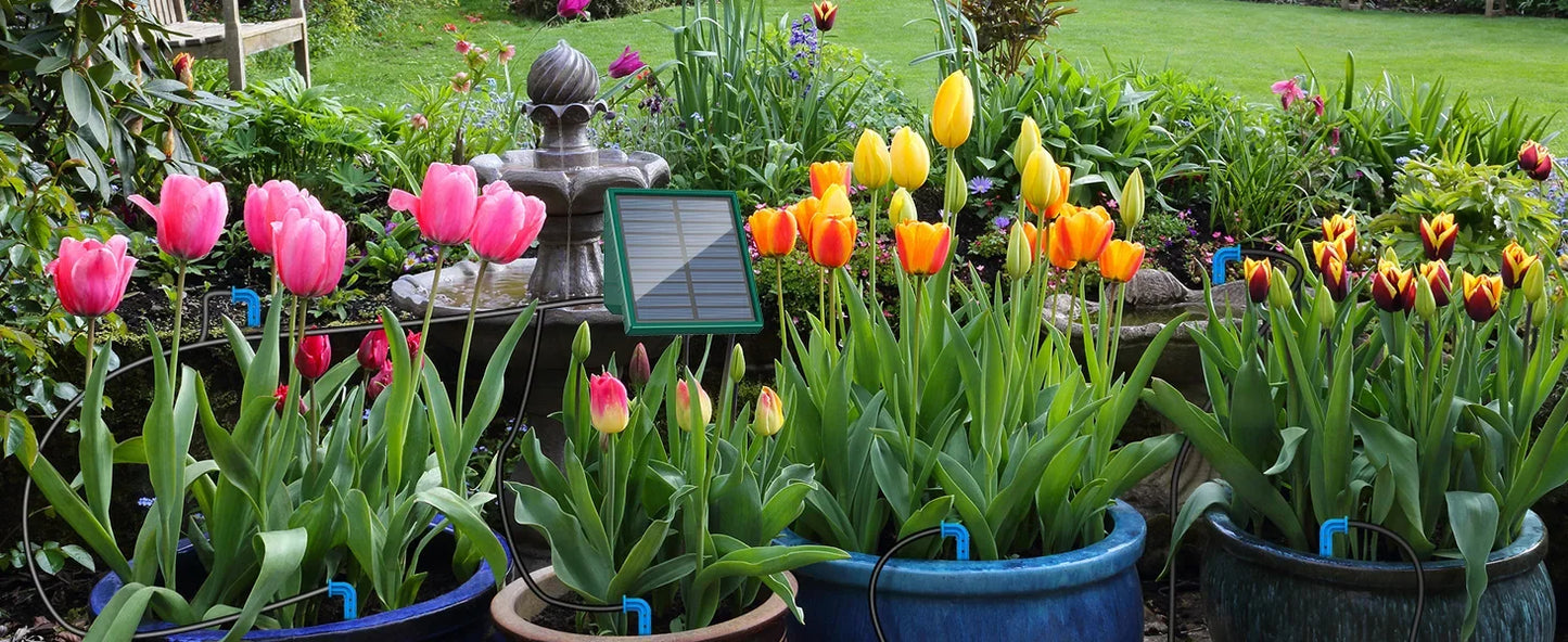 Solar Powered Automatic Drip Irrigation System for Garden Balcony Efficient DIY Watering Solution