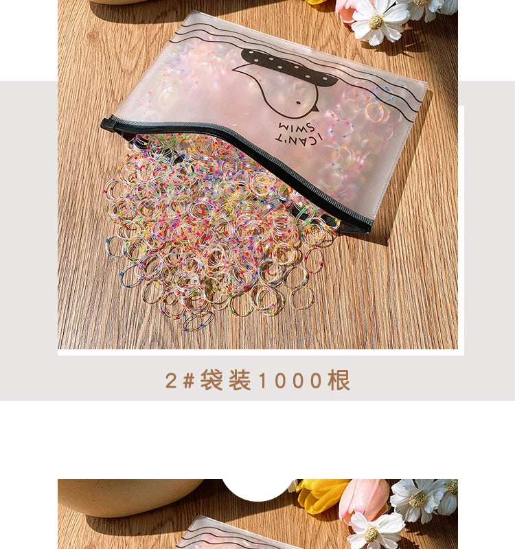 Girls Disposable Rubber Band Scrunchies Cute Baby Hair Accessories