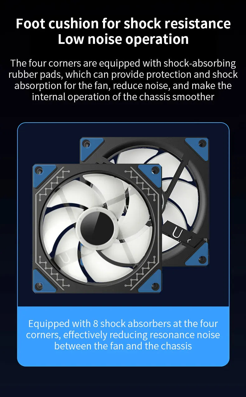 Ventilador para caja de PC TEUCER Prism12025 de 120 mm, 5 V, 3 pines, ARGB, efecto de luz de espejo cíclico, PWM, 800 a 2000 RPM, juego de 3 piezas