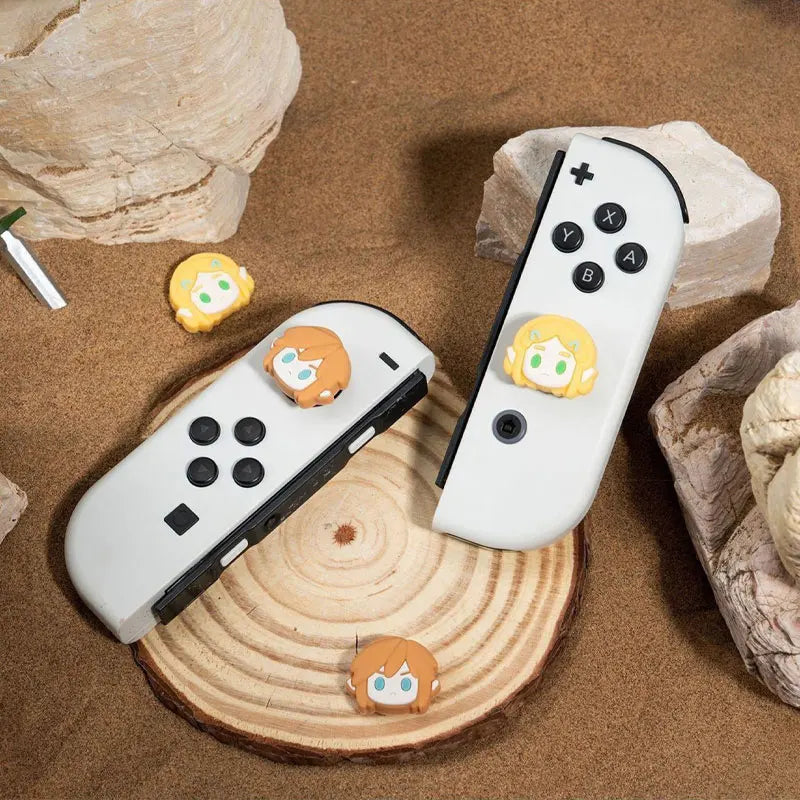 4pcs Cartoon Link Joystick Cover Grip Caps for Nintendo Switch