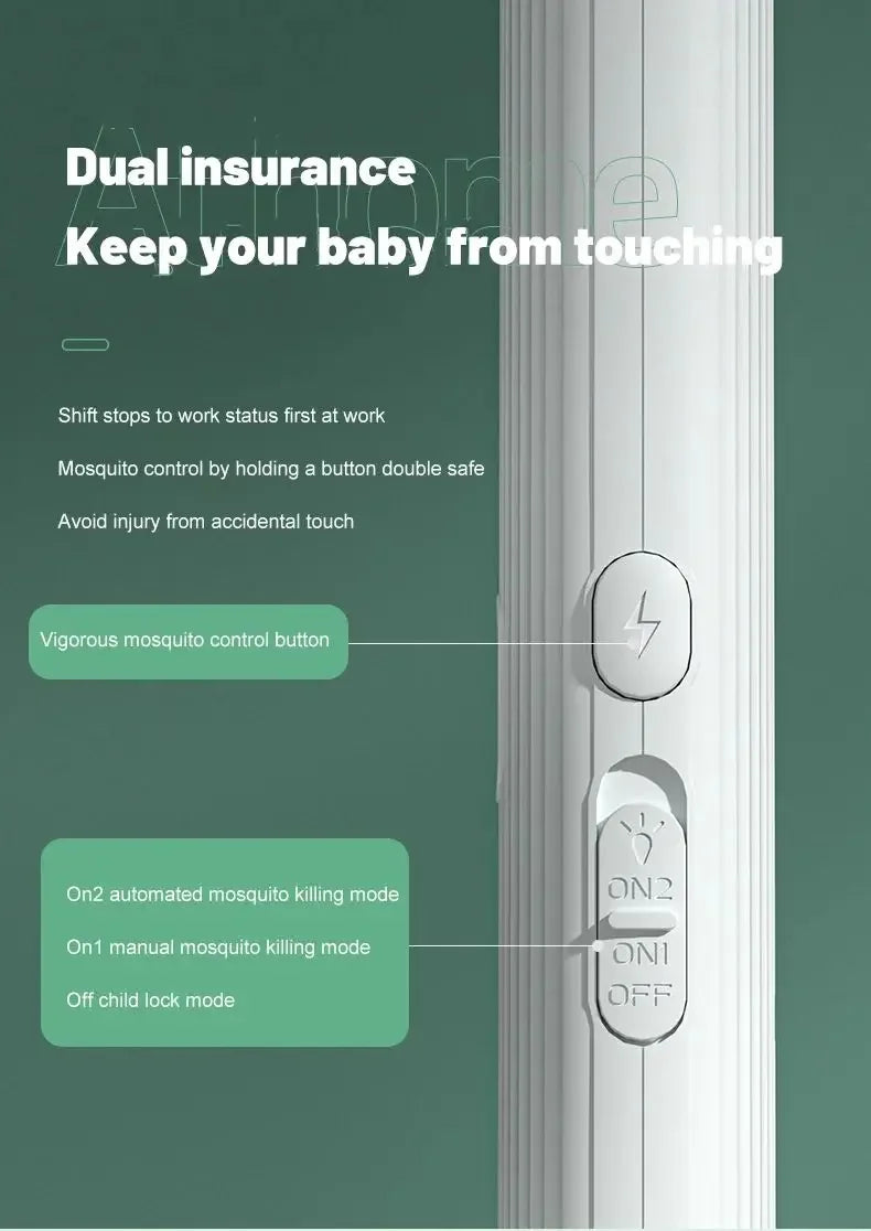 1 lámpara nueva para matar mosquitos, recargable por USB, eléctrica, plegable, matamoscas, 3000 V