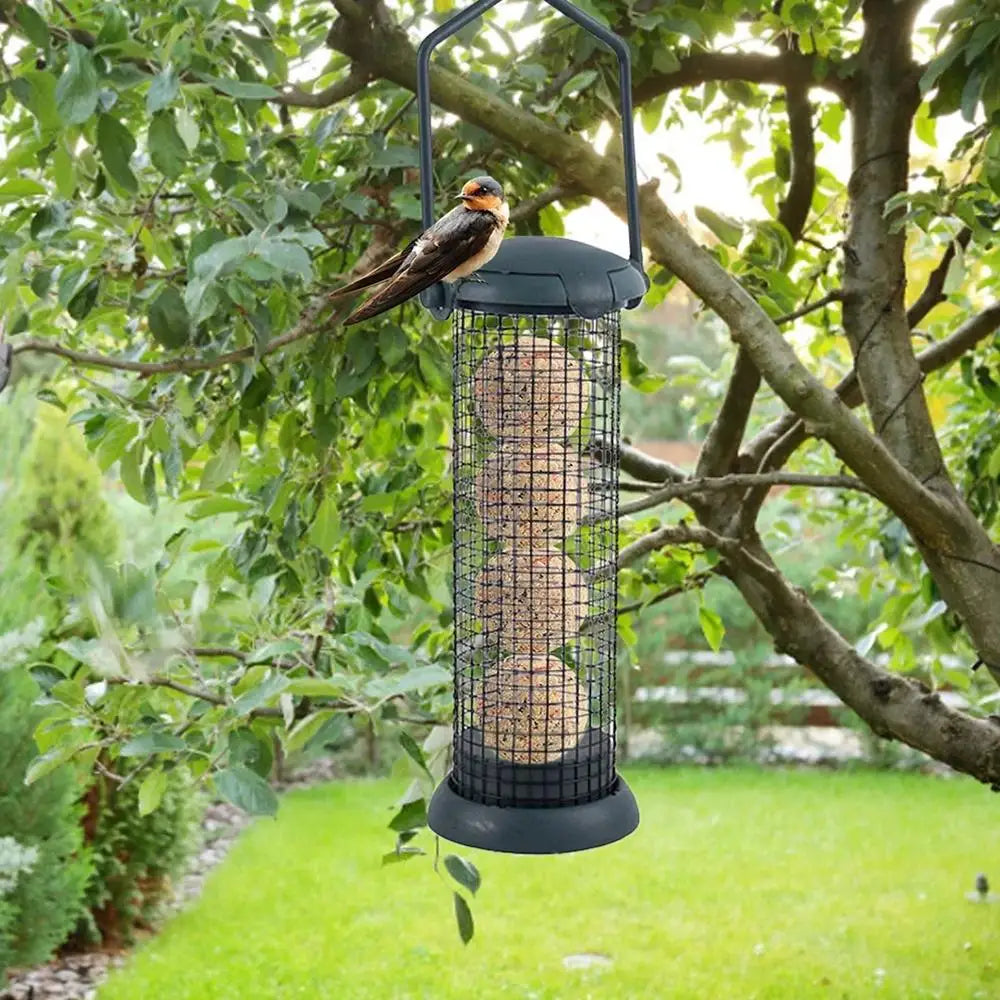 Bird Feeder Dumplings Grease Ball Rack Outdoor Food Dispenser For Tit Small Wild Birds Feed Station Hanging Birds Feeder