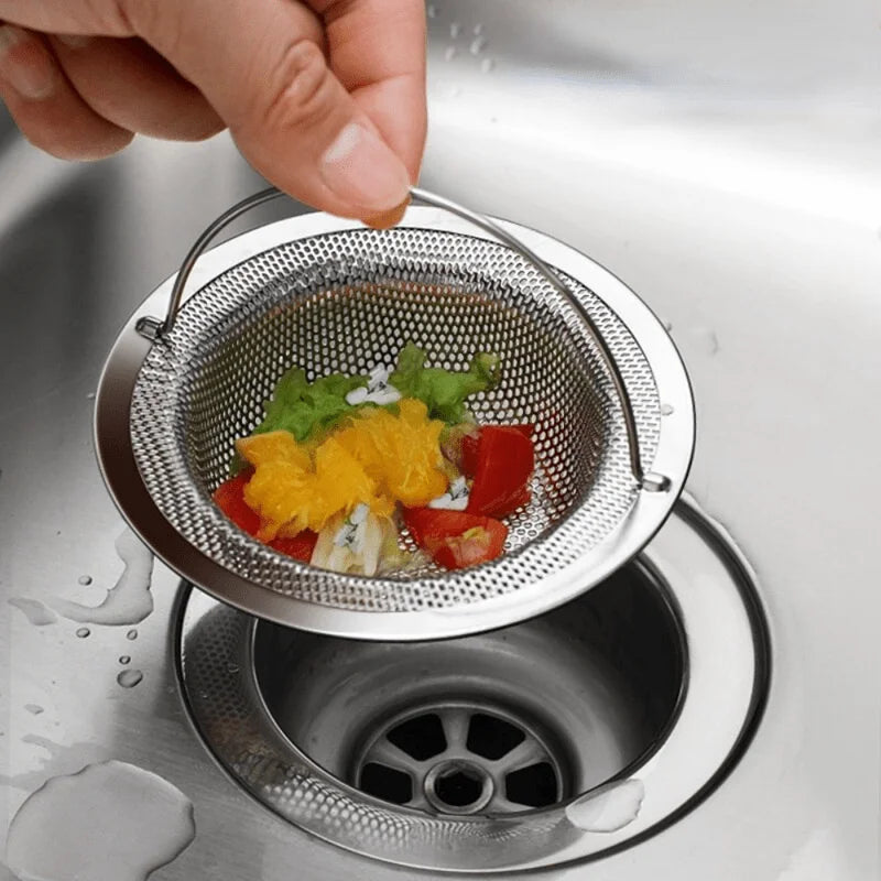 Stainless Steel Bathtub Hair Catcher Stopper With Handle