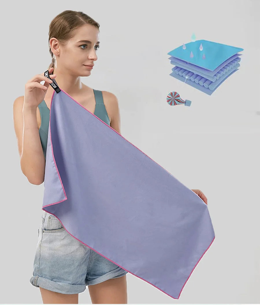 Quick-Dry Sports Towel Microfiber 40X80/76X152CM for Gym Yoga Hiking Beach