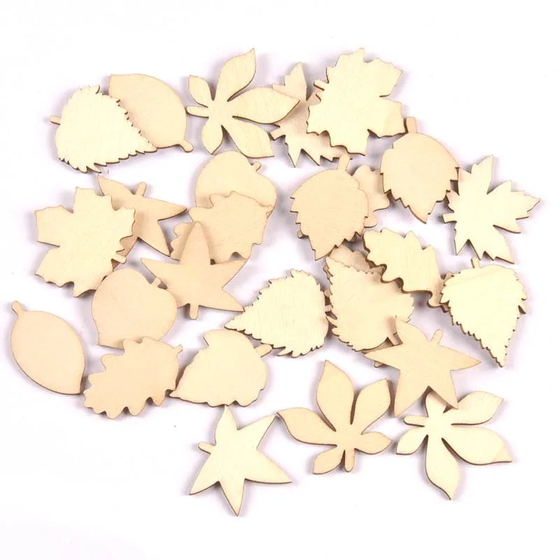 Lovely Dog Cat Fish Natural Wooden Chips for Scrapbooking DIY