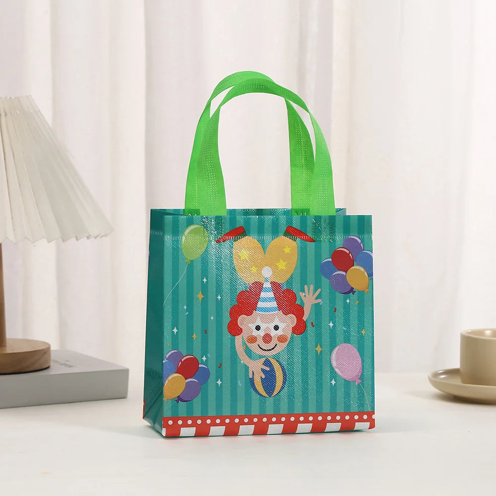 Circus Carnival Non Woven Gift Bags for Kids Birthday