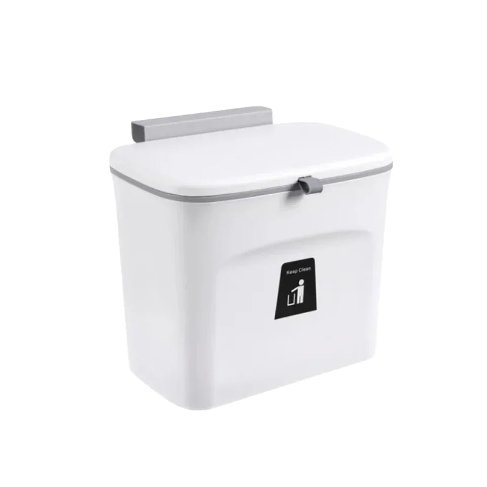 7L 9L Wall Mounted Trash Can with Lid for Kitchen and Bathroom Stylish Waste Bin Eco-Friendly Design