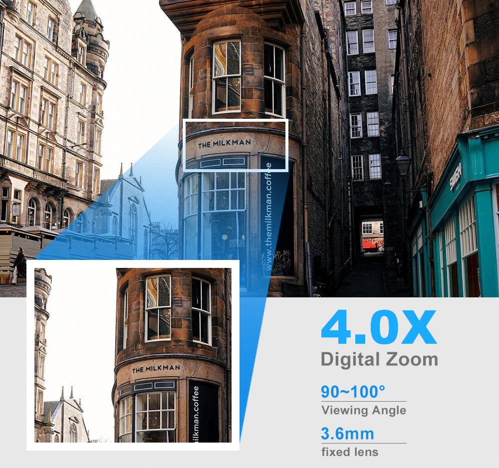 8MP Wireless Outdoor PTZ Security Camera with 4X Zoom AI Human Tracking Two-Way Audio HD Night Vision