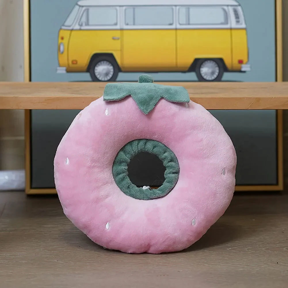 Pet Cat E-Collar Recovery Cone Protection Collar Adjustable Cotton Blends Neck Recover Collar Printed Elizabeth Circle for Cat