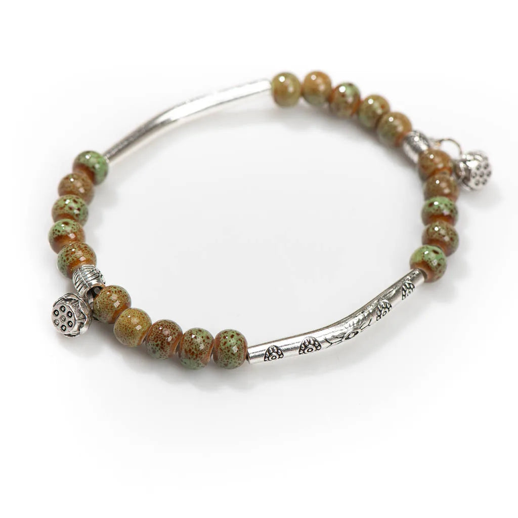 Women's Handmade Ceramic DIY Retro Bracelets Fashion Jewelry