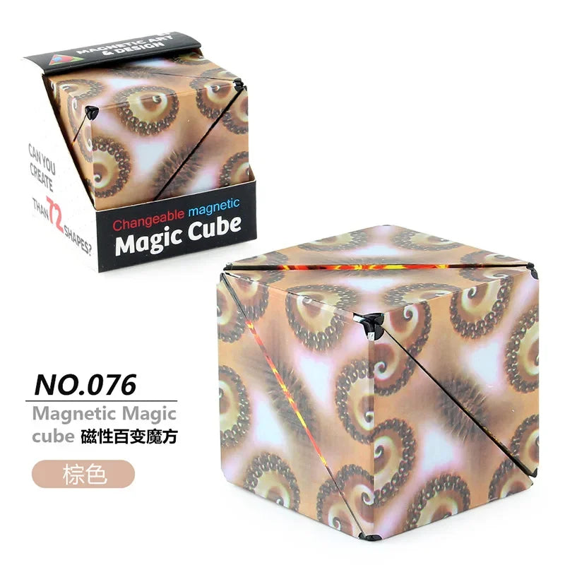 Variety Geometric Changeable Magnetic Magic Cube Fidget Toy