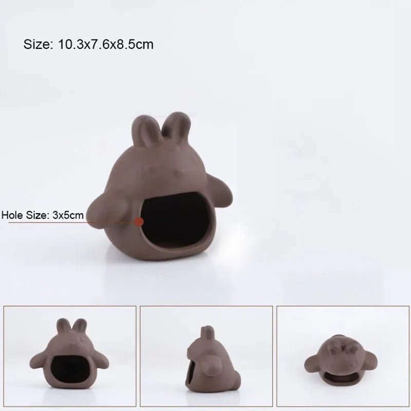 Ceramic Aquarium Decoration Fish Shrimps Shelter House Pottery Scorpion House Canister Simulation Stone Fish Tank Decor Great