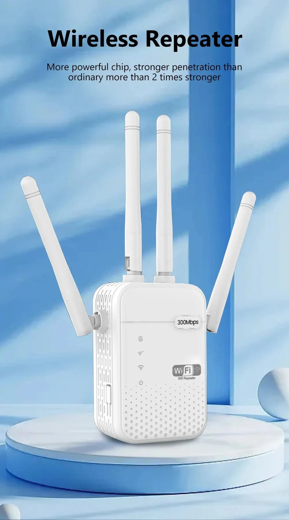 300Mbps Wireless WiFi Repeater Long Range Signal Booster