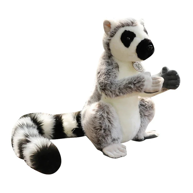 28cm Wild Lemur Plush Stuffed Animal Toy with Short and Long Arms for Kids and Adults