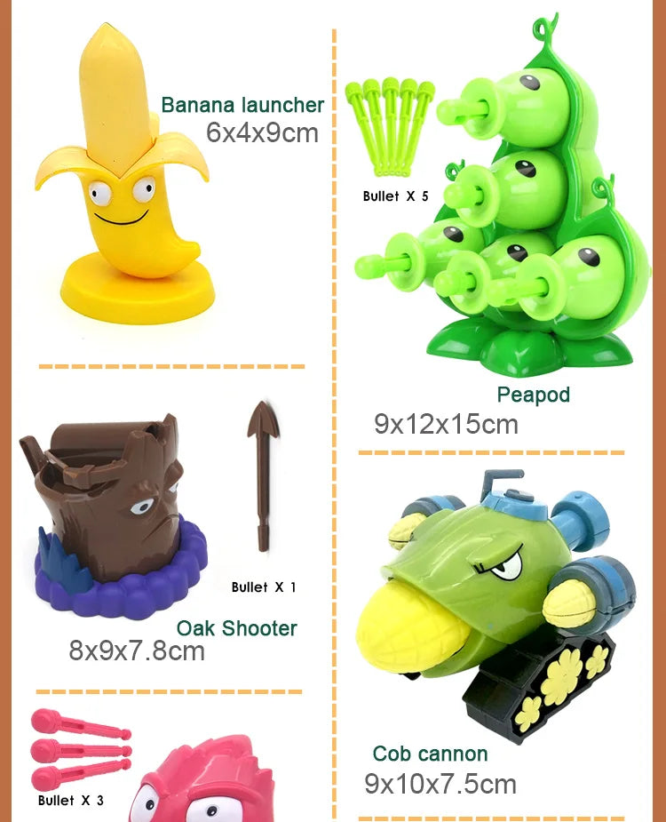 Plants vs Zombies 2 Full Set Toys Pea Shooter and Friends Role Play Action Figures for Kids