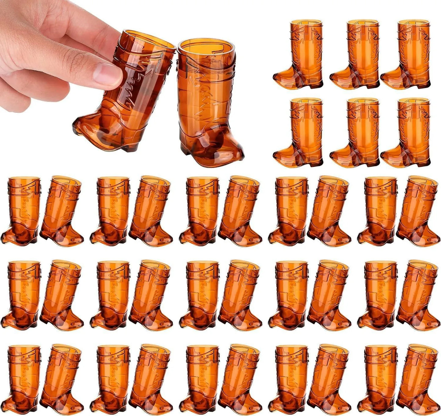 5pcs Mini Western Cowboy Boot Shot Glasses