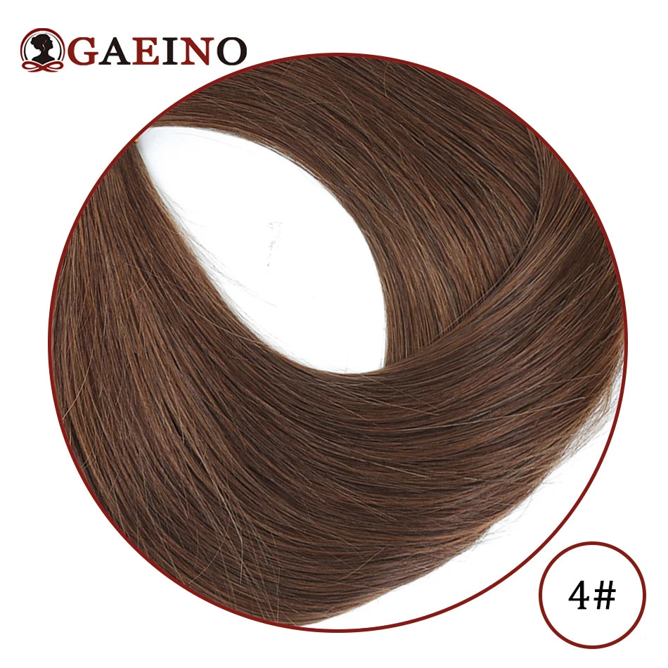 Straight Hair Bun Elegant Donut Chignon Golden Blond Hairpiece