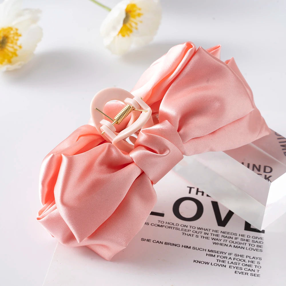 Bow Hair Claws Clip Large Shark Claw Hair Clips for Women