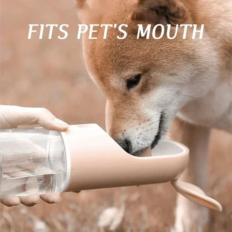 Portable Pet Hydration Bottle with Detachable Bowl 2-in-1 Food and Water Solution for Dogs and Cats Ideal for Outdoor Adventures