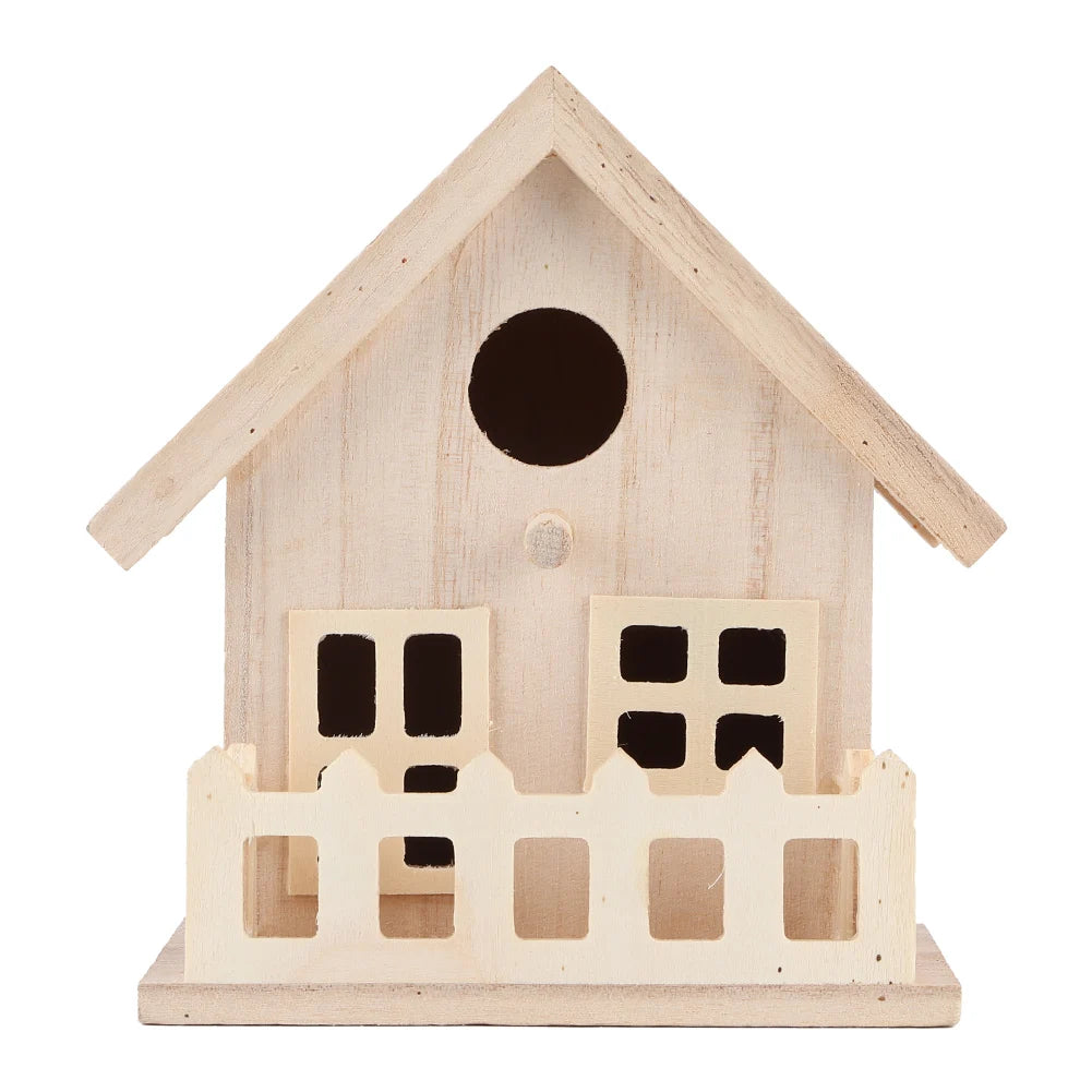 Outdoor Wooden Bird House Nests Hanging Birds Parrots Resting Breeding Box Decoration Pet Products For Bird Nests Breeding