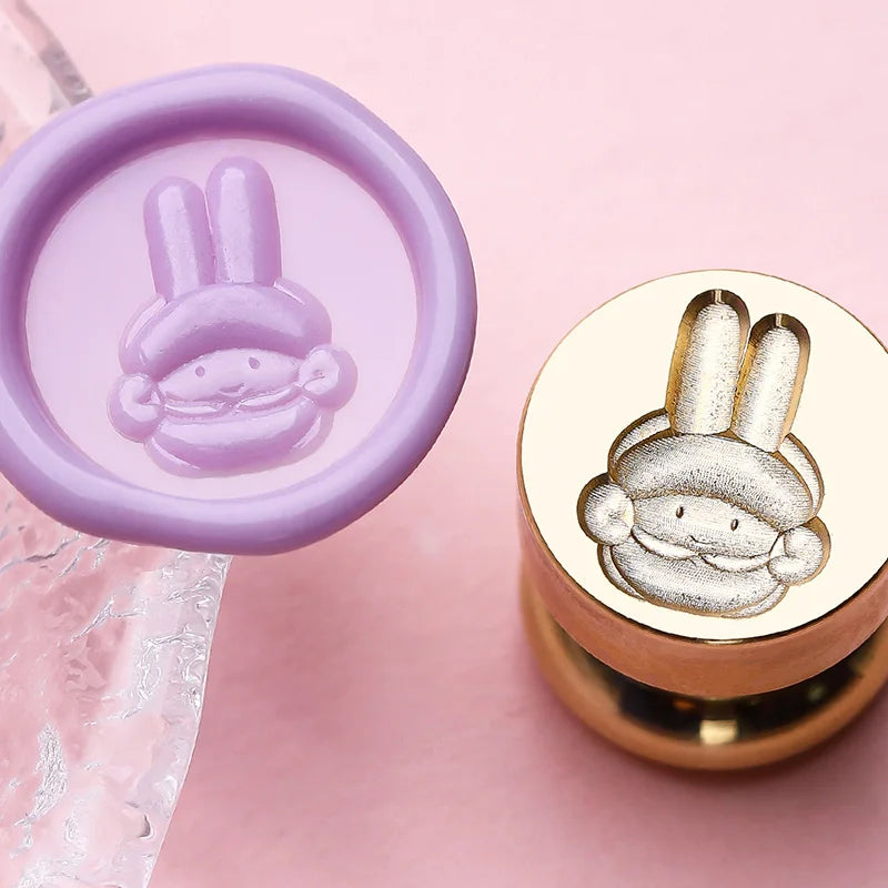 Mini Wax Seal Stamp Cute Animal Head for DIY Craft Invitations